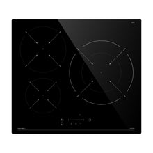Lade das Bild in den Galerie-Viewer, Hermitlux Induction Hob 60cm, 3 Zone Built-in Hob with 9 Power Levels, Safety Lock, Touch Control &amp; Timer, 7400W--IM3S
