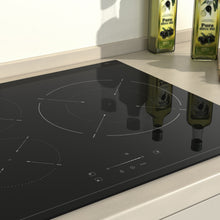 Load image into Gallery viewer, Hermitlux Induction Hob 60cm, 3 Zone Built-in Hob with 9 Power Levels, Safety Lock, Touch Control &amp; Timer, 7400W--IM3S
